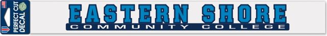 Eastern Shore Community College 2'' x 17'' Perfect Cut Decal