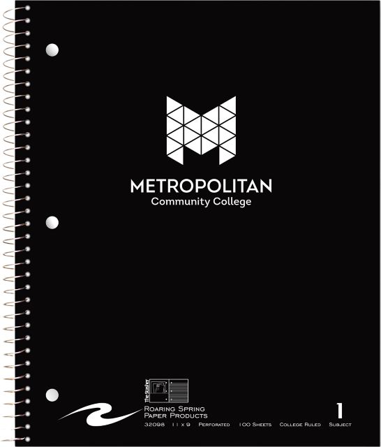 Metropolitan Community College Notebook 100-Sheet