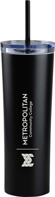 Metropolitan Community College 16 oz. Tumbler with Straw