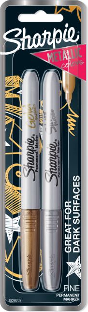 SHARPIE METALLIC MARKER 2-PACK GOLD, SILVER