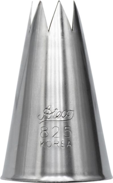 Star Pastry tube, 7/16''.  Stainless Steel.