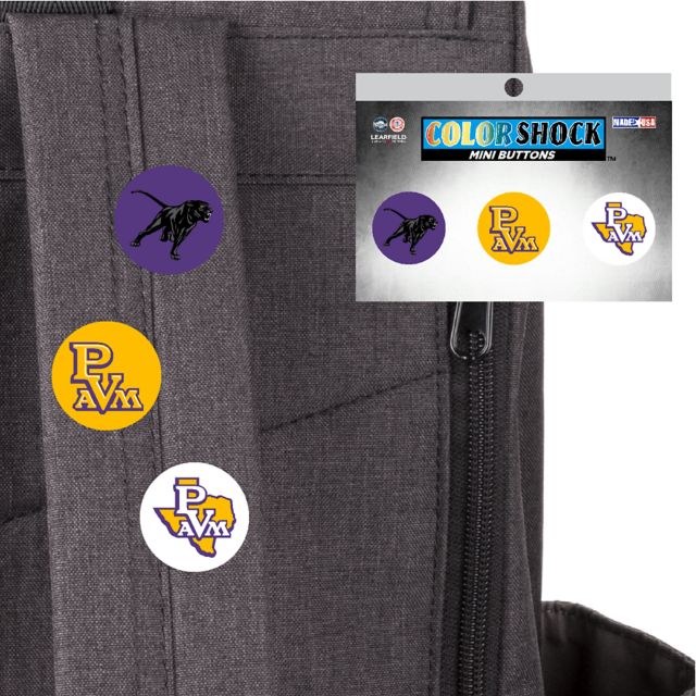 Prairie View A&M School of Nursing Panthers 3-Pack Mini Buttons