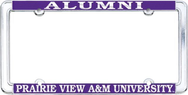 Prairie View A&M School of Nursing Alumni Chrome License Plate Frame
