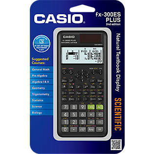 Casio fx-300ES PLUS Scientific Calculator Black W/ Natural Textbook Display New 