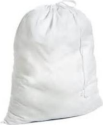 White Poly-Cotton Laundry Bag