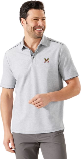 Virginia Military Institute Vmi Dry Mesh Polo Vmi Interlocking | Black | XLarge