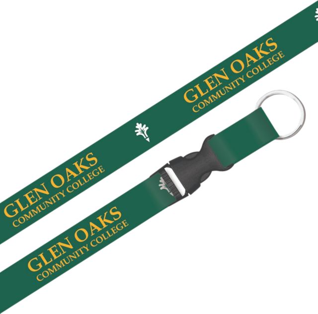 Glen Oaks Community College Lanyard with Buckle