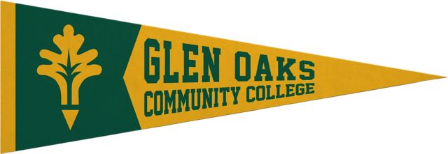 Glen Oaks Community College 5x15 Pennant