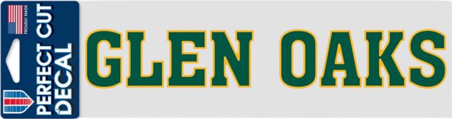 Glen Oaks Community College 3'' x 10'' Perfect Cut Decal