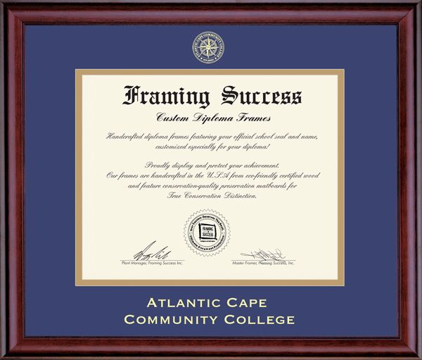 Atlantic Cape Community College 8.5x11 Classic Diploma Frame