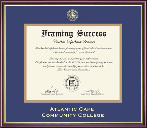Atlantic Cape Community College 8.5x11 Academic Diploma Frame