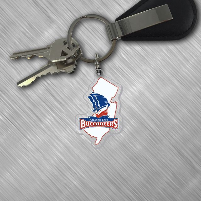 Atlantic Cape Community College Buccaneers Laser Cut Keytag