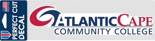 Atlantic Cape Community College 3'' x 10'' Perfect Cut Decal
