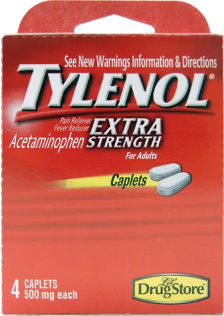 Tylenol 500 mg Pain relief 4ct Caplets