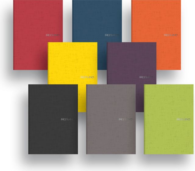 ECOQUA NOTEBOOK GLUE BOUND DOT GRID ORANGE A5