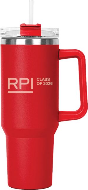 Rensselaer Polytechnic Institute Class of 2026 40 oz. Mug & Straw Lid w/Twist - ONLINE ONLY