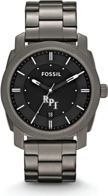 Fossil machine stainless steel watch sale