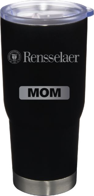 22 oz Matte Black Stainless Steel Tumbler Mom