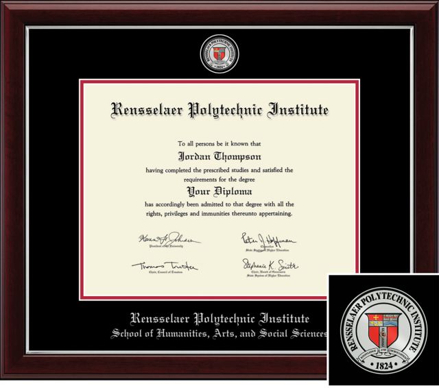 Church Hill Classics Masterpiece Diploma Frame. School of Humanities, Arts, and Social Sciences-ONLINE ONLY