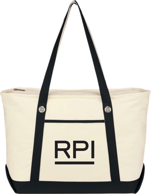 Rensselaer Polytechnic Institute Canvas Zippered Tote Bag