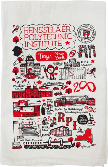 Rensselaer Polytechnic Institute Julia Gash Kitchen Towel