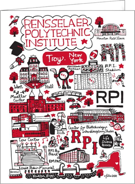 Rensselaer Polytechnic Institute 10 Pack Notecards