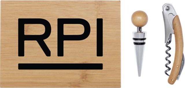 Rensselaer Polytechnic Institute Bamboo Wine Tool Set