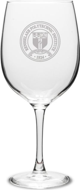 Rensselaer Polytechnic Institute 19 oz. Wine Glass