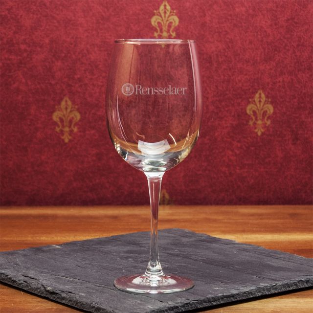 Rensselaer Polytechnic Institute 19 Oz. Wine Glass