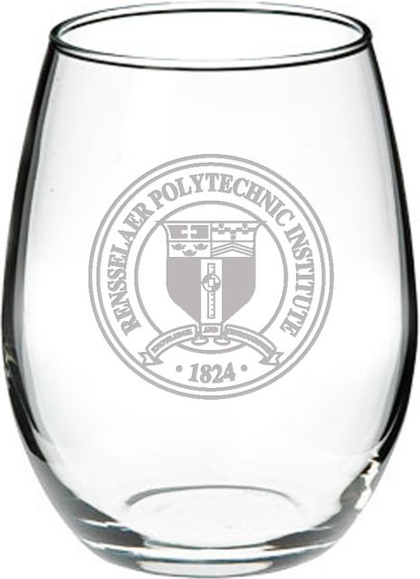 Rensselaer Polytechnic Institute 21 oz. Stemless Wine Glass