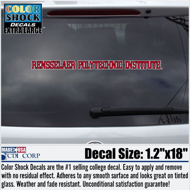 Rensselaer Polytechnic Institute Strip Decal