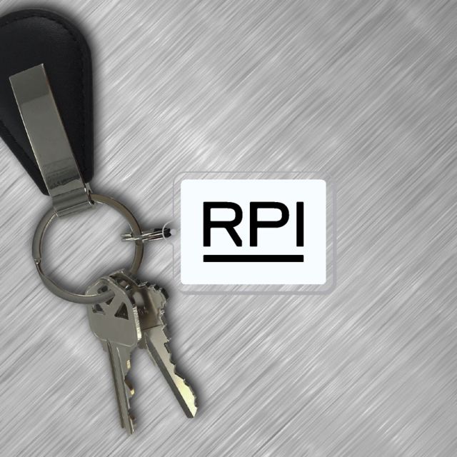 Rensselaer Polytechnic Institute Acrylic Laser Cut Keychain