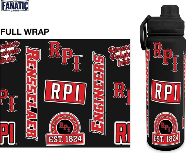 Rensselaer Polytechnic Institute 24 oz. Full Wrap Bottle