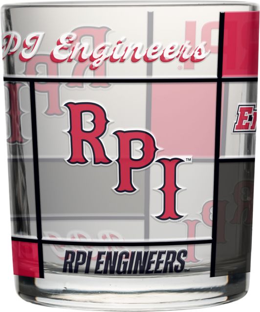 Rensselaer Polytechnic Institute 12 oz. Rocks Glass