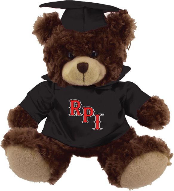 Rensselaer Polytechnic Institute 12'' Graduation Bear - Chocolate - ONLINE ONLY