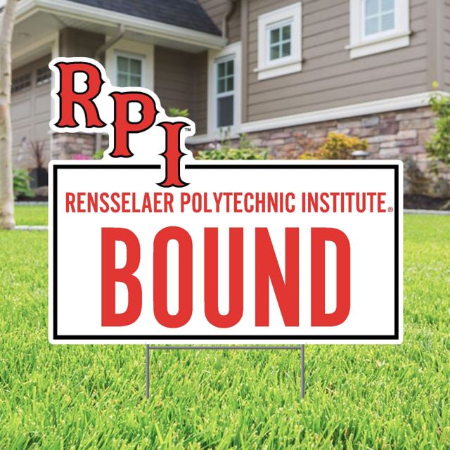 Rensselaer Polytechnic Institute Bound 22 x 19 Lawn Sign