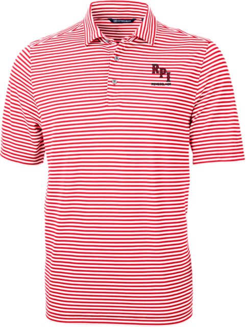 Rensselaer Polytechnic Institute Striped Eco Polo