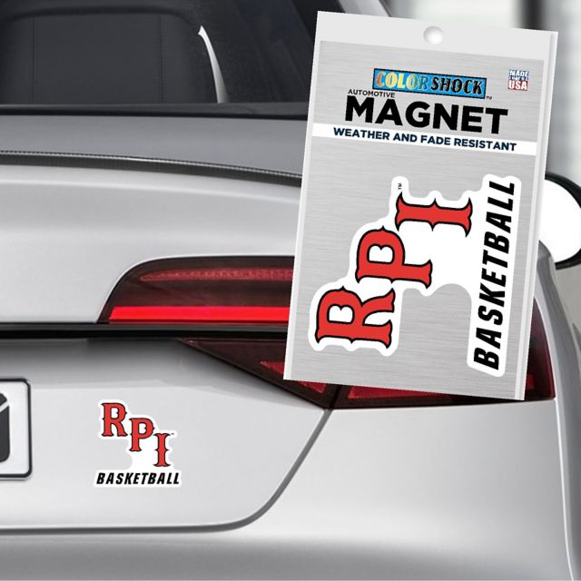 Rensselaer Polytechnic Institute Basketball Small Magnet