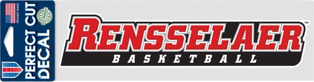 Rensselaer Polytechnic Institute 3'' x 10'' Basketball Decal
