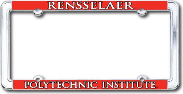 Rensselaer Polytechnic Institute Thin Dome License Plate Frame