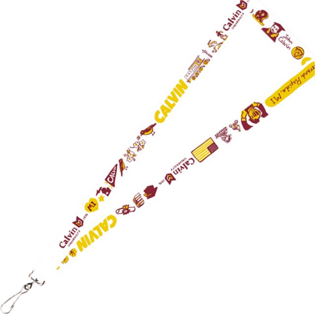 Calvin University 150th Anniversary Julia Gash 3-4'' Satin Lanyard