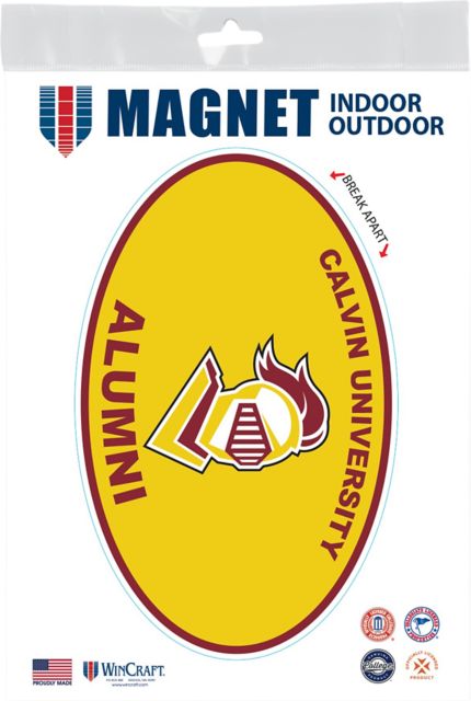 Calvin University 3.5x5.5 Macot Alumni Magnet