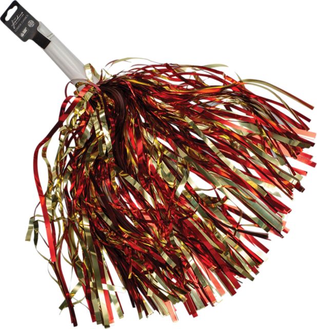 Calvin University Short Stick Shimmer Pom