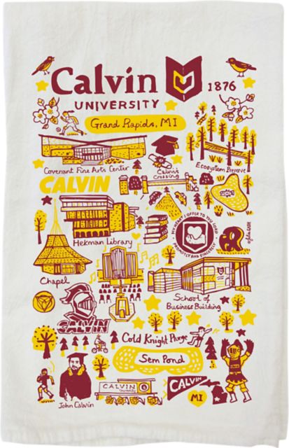 Calvin University 150th Anniversary Kitchen Towel