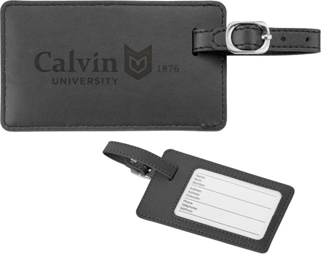 Calvin University 150th Anniversary Neoskin Luggage Tag Logo 1876 Horizontal - 150th Anniversary Engraved - ONLINE ONLY
