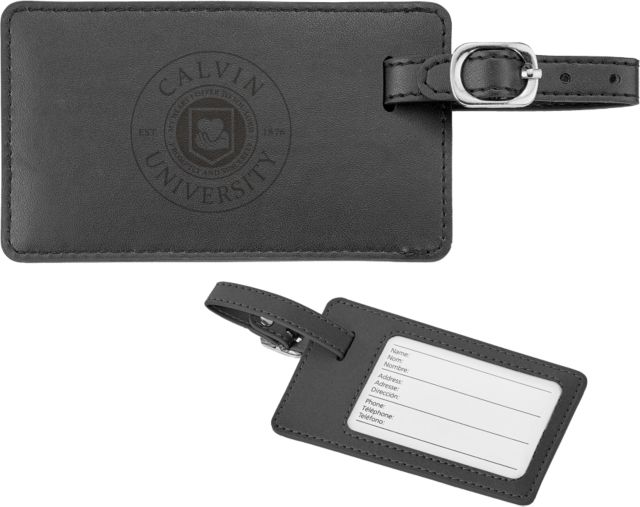 Calvin University 150th Anniversary Neoskin Luggage Tag English Seal - 150th Anniversary Engraved - ONLINE ONLY