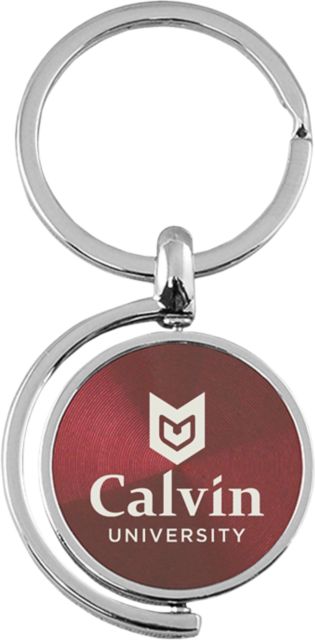 Calvin University Spinner Key Tag