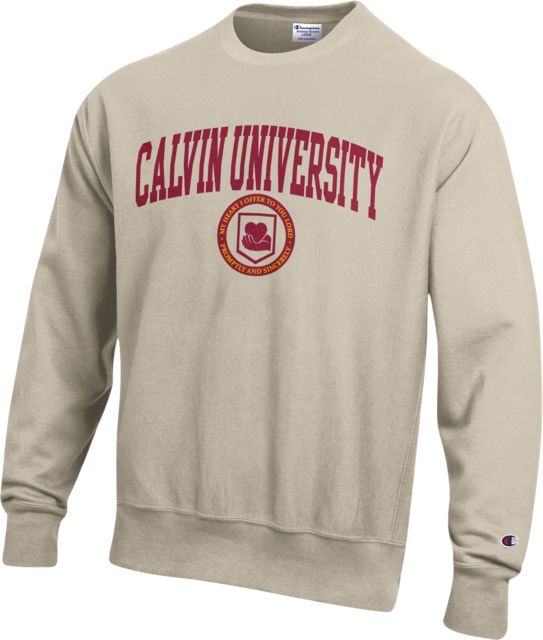 Calvin University Reverse Weave Crewneck Sweatshirt