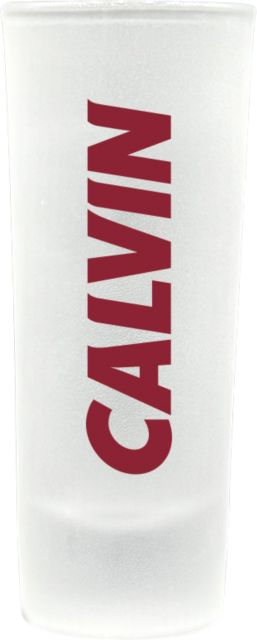 Calvin University Frosted Collector's Glass