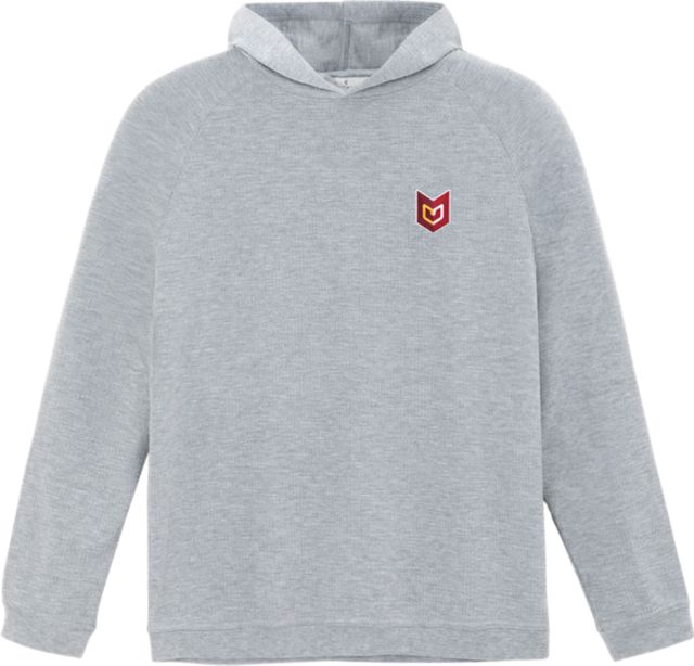 Calvin University Waffle Hooded Long Sleeve T-Shirt